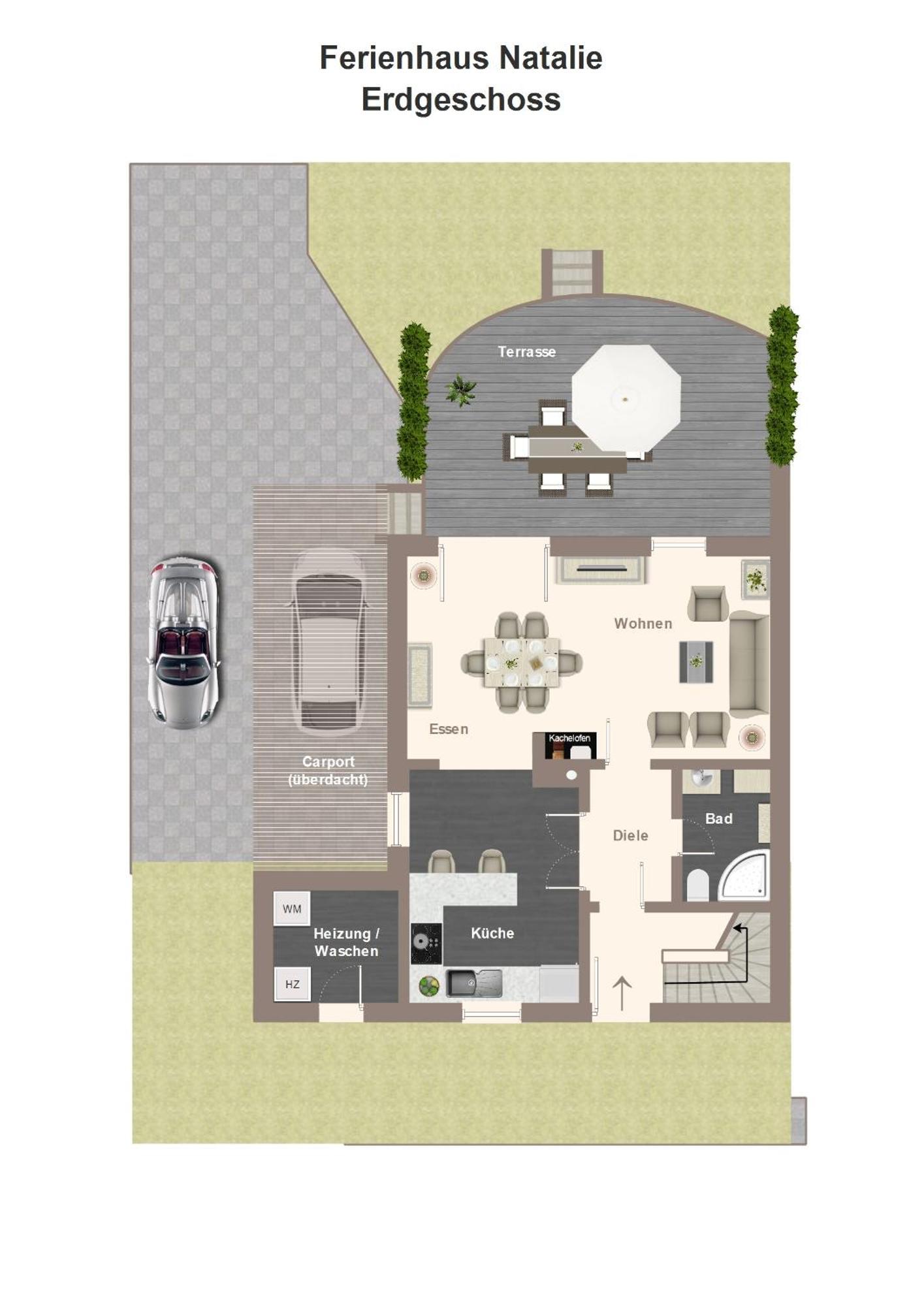 Ferienhaeuser Rhoen - Haus Natalie & Haus Helene Hausen  Zewnętrze zdjęcie